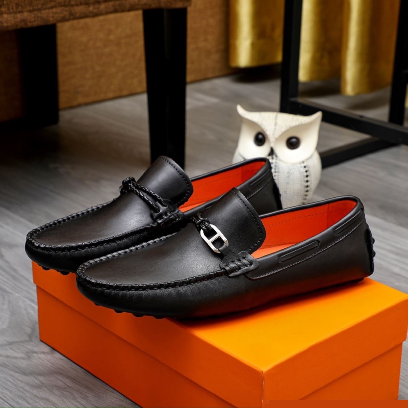 H**mes leather shoes